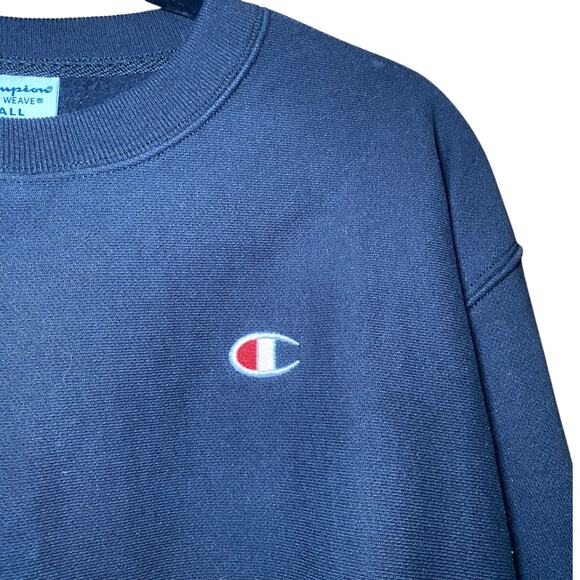 1990's - Vintage Champion Reverse Weave - Cropped Black Sweatshirt - Picture 4 of 13
